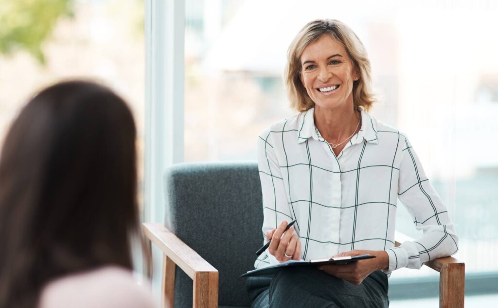 Therapist guiding a client through DBT in Denver.