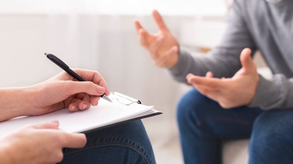 Psychiatric evaluation at a Denver mental health treatment center.