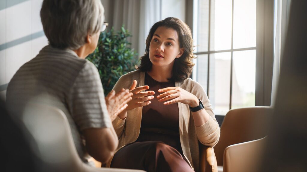 Woman in counselling at an Addiction Treatment in Englewood, CO